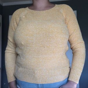 Yellow Knit American Eagle Sweater